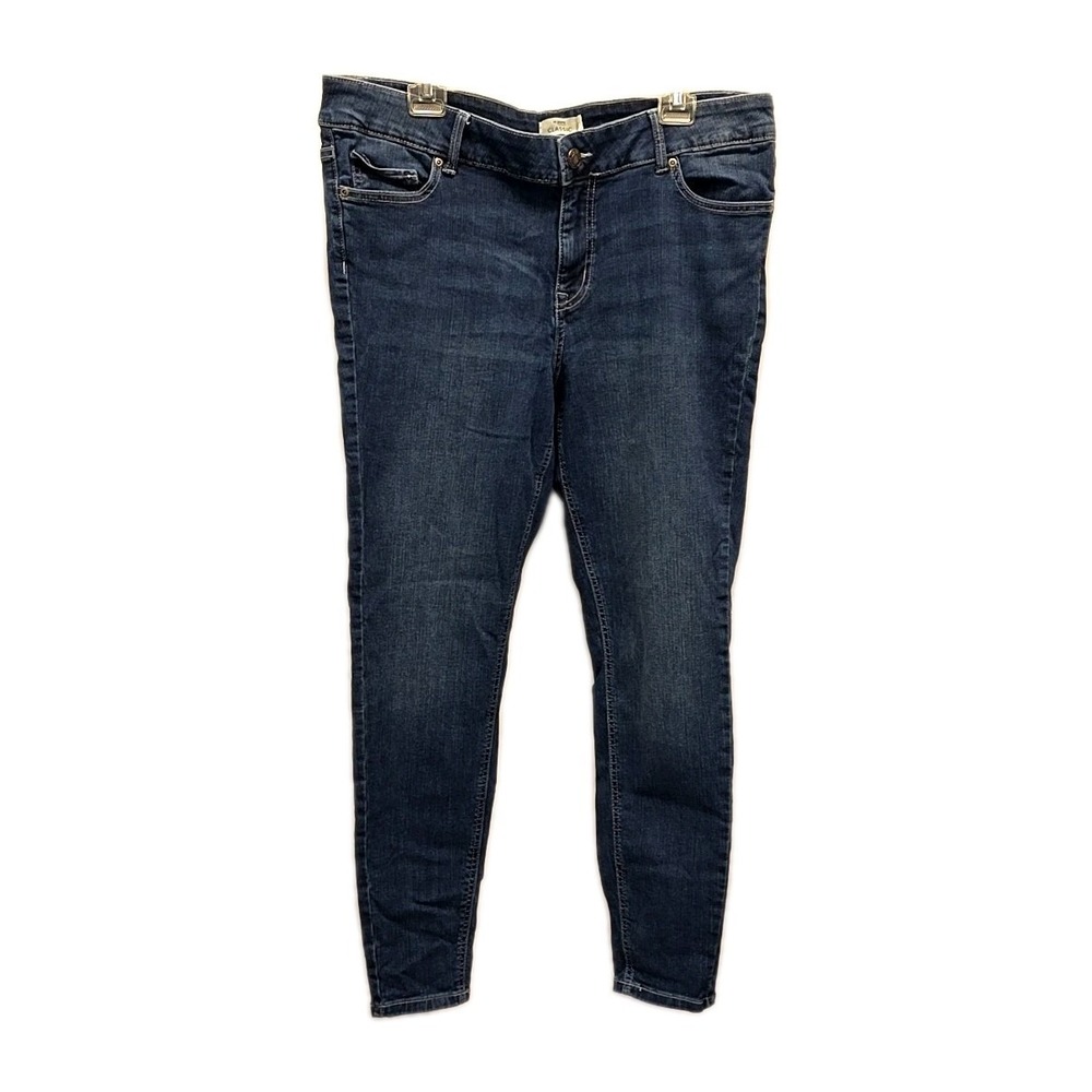Maurices Classic Skinny Jeans Dark Wash Mid Rise Denim sz 16W